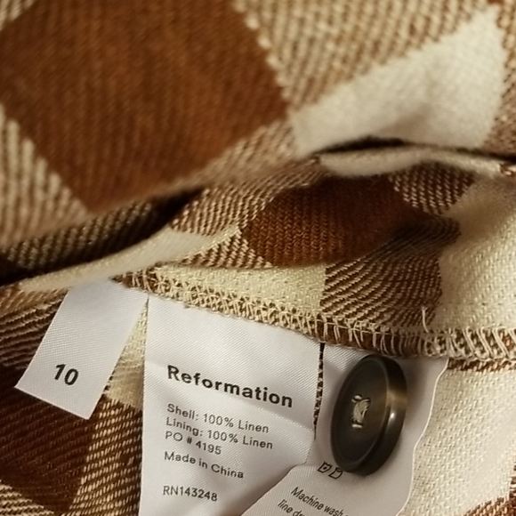 Reformation Coconut Havana Romper size 10 - Picture 8 of 8